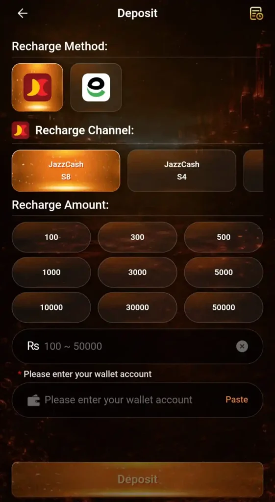 33RS Game Deposit