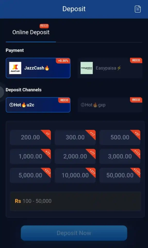 6NNN Game Deposit