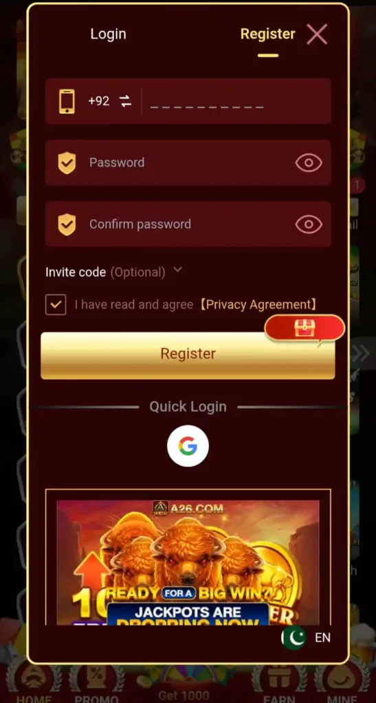 A26 Game Register