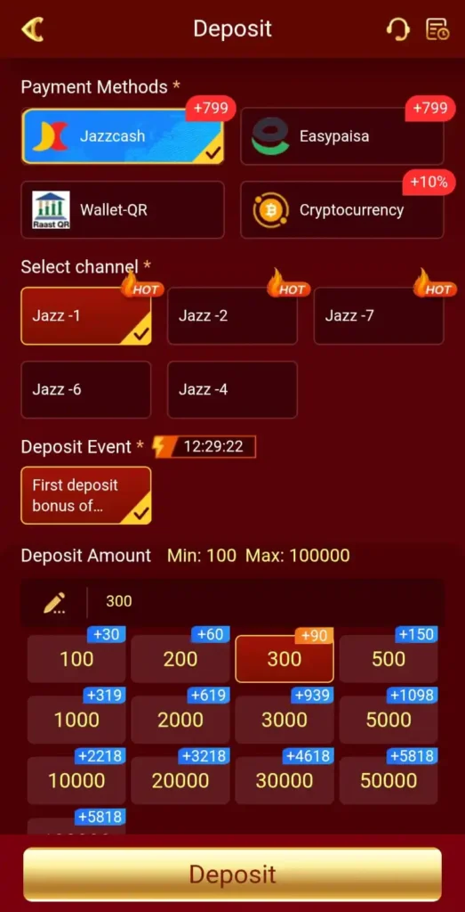 H789 Game Deposit