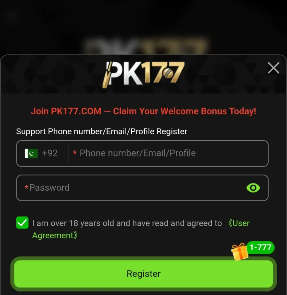 PK177 Game Register