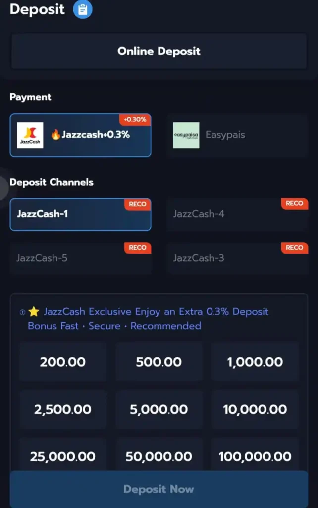 67UU Game Deposit