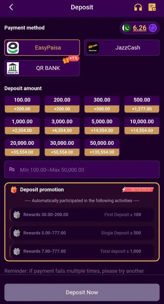 777QR Game Deposit