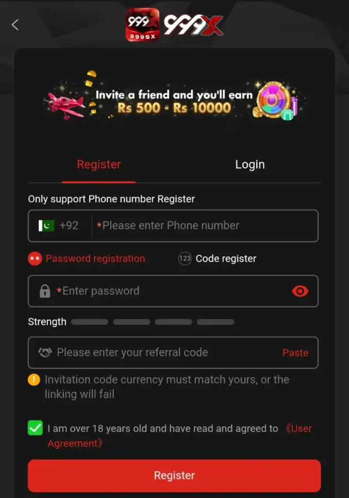 999X Game Register