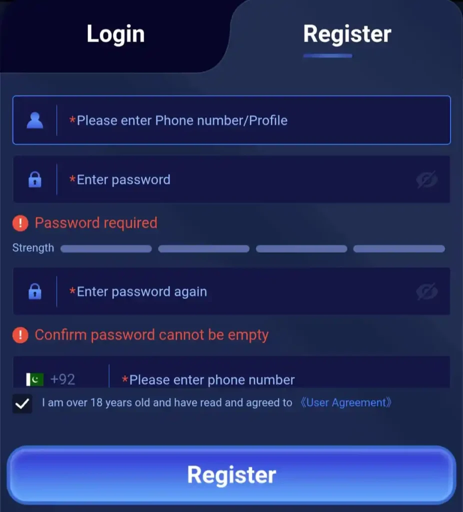 9K Game Register