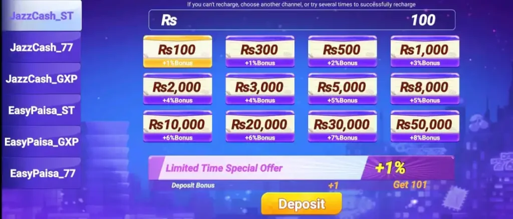 PKR92 Game Deposit