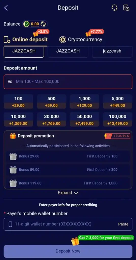 RS778 Game Deposit
